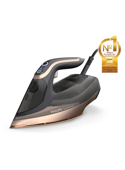 Philips Steam Iron Series 8000 - 80g/min Continuous Steam, 350 ml 3000 W DST8041/86 Gold/Black