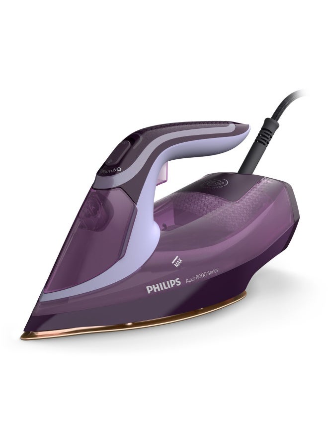 Philips Azur 8000 Series Steam Iron 300 ml 3000 W DST8021/36 Purple/Black - Image 1