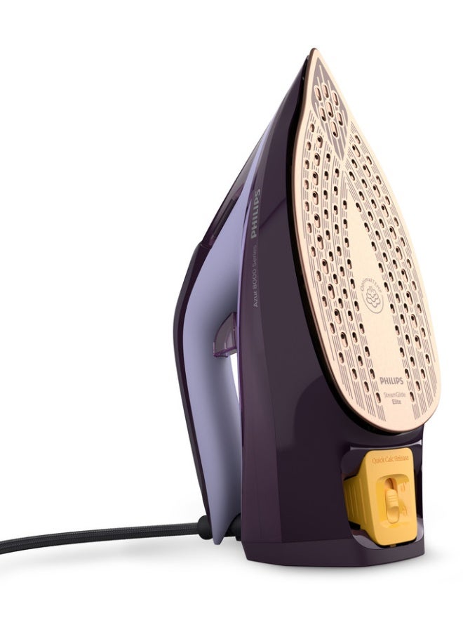 Philips Azur 8000 Series Steam Iron 300 ml 3000 W DST8021/36 Purple/Black - Image 2