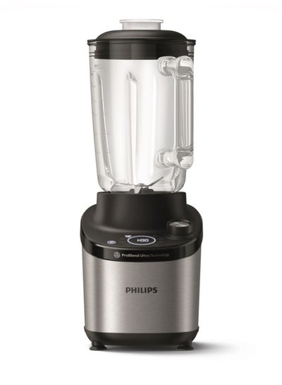 Philips Glass Jar High Speed Blender 7000 Series - 12 Speed Setting, 6 Quick Programs, 2 L 1500 W HR3760/00 Black