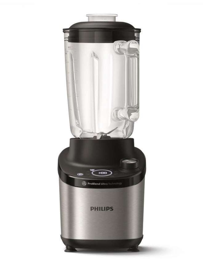Glass Jar High Speed Blender 7000 Series - 12 Speed Setting, 6 Quick Programs, 2 L 1500 W HR3760/00 Black