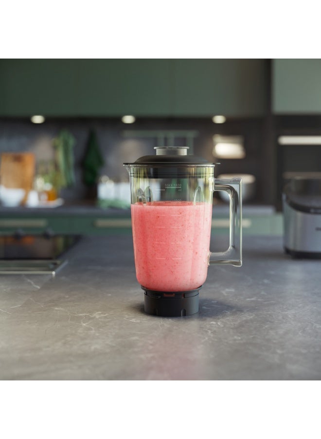 Glass Jar High Speed Blender 7000 Series - 12 Speed Setting, 6 Quick Programs, 2 L 1500 W HR3760/00 Black