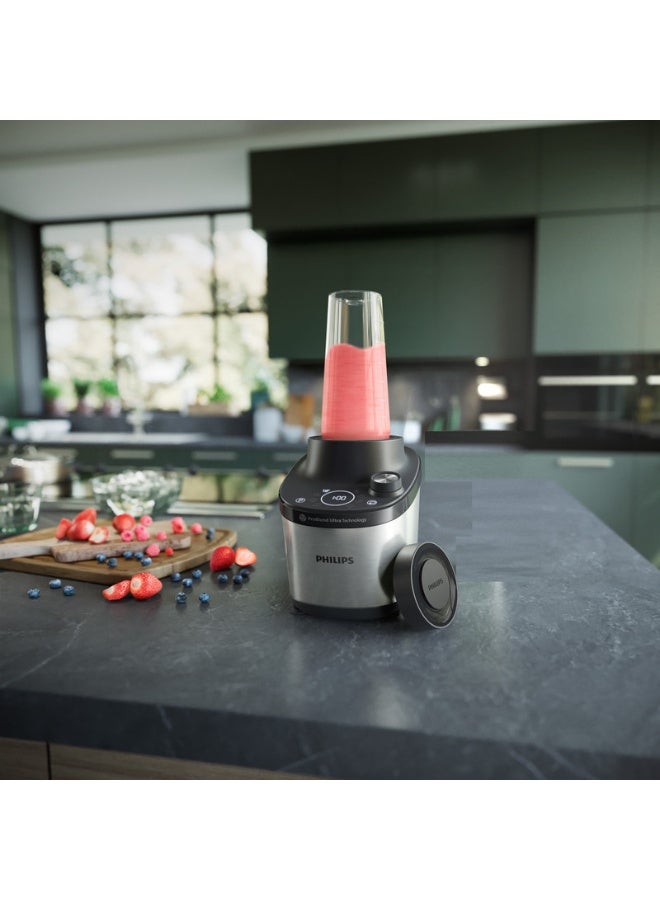 Glass Jar High Speed Blender 7000 Series - 12 Speed Setting, 6 Quick Programs, 2 L 1500 W HR3760/00 Black