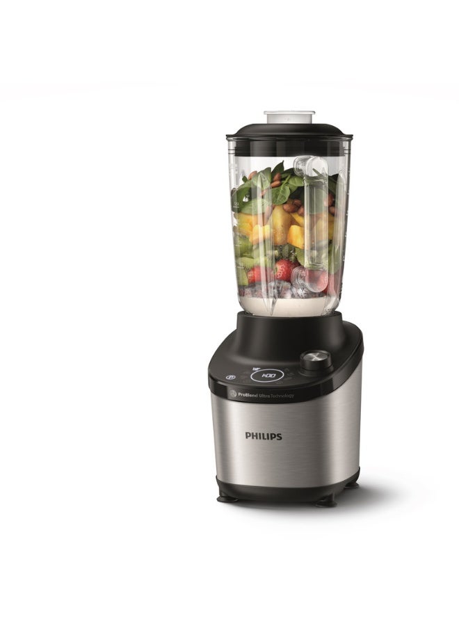 Glass Jar High Speed Blender 7000 Series - 12 Speed Setting, 6 Quick Programs, 2 L 1500 W HR3760/00 Black