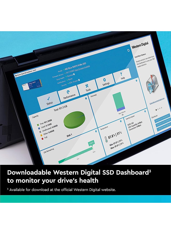WD - 500GB WD Blue SN570 NVMe Internal Solid State Drive SSD - Gen3 x4 PCIe 8Gb/s, M.2 2280, Up to 3,500 MB/s - WDS500G3B0C 500.0 GB 500 GB - Image 1