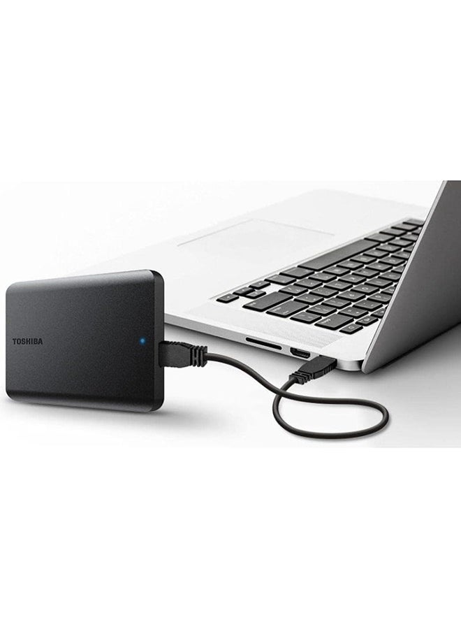 Toshiba - 1TB Canvio Basics Portable External Hard Drive USB 3.2 Gen1, Black 1 TB - Image 1