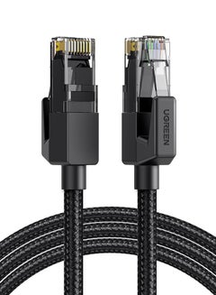 Ethernet Cable Cat 6 Braided Cat6 Gigabit High Speed 1000Mbps Internet Cable RJ45 Shielded Network LAN Cord Compatible with PS5 PS4 Xbox One Smart TV Switch Router WiFi Extender Patch Panel-3M Black
