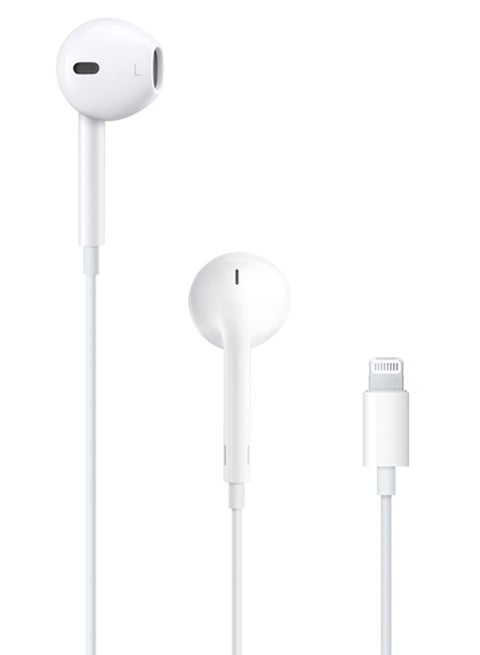 Earphones with Lightning Connector White