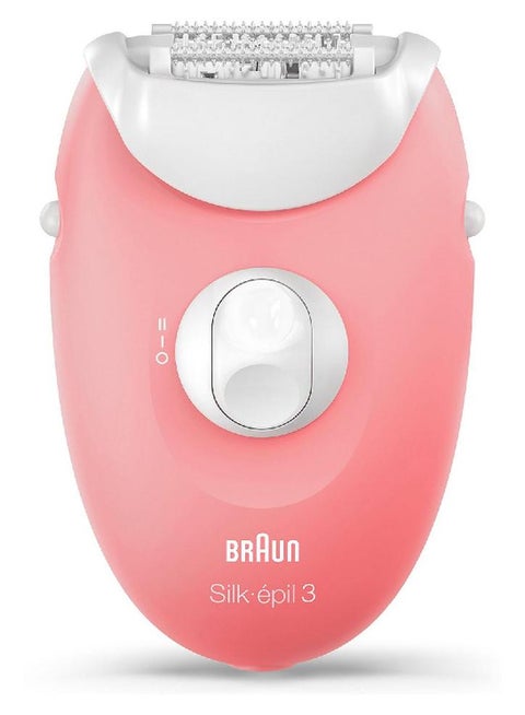 Silk-Epil SE 3176  3 Legs Epilator With Massage Cap Pink