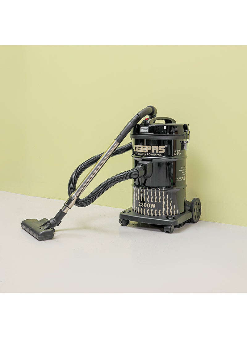 GEEPAS Drum Vacuum Cleaner With 25 L Dust Bag Capacity with Elegant Body, Iron Tank/ Powerful Suction, Dry and Blow Function, Full Indicator/ Perfect for Home, Office, Apartments/ 2 Years Warranty 25 L 2300 W GVC2592N Black  - Image 2
