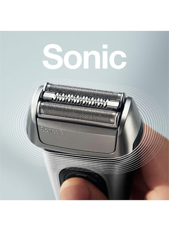 BRAUN Series 8 8417S Wet & Dry Shaver Silver  - Image 2