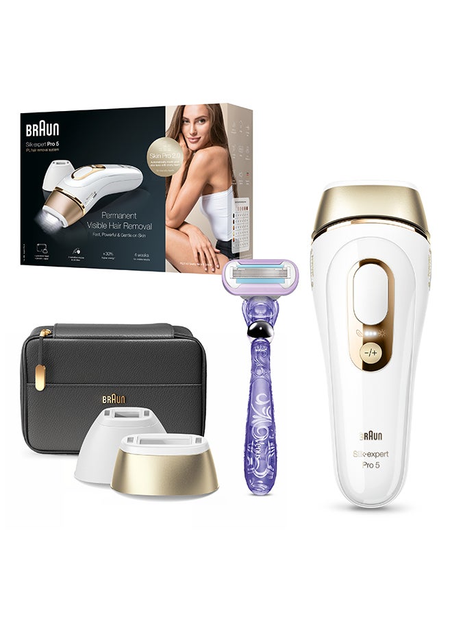 براون سيلك-إكسبرت برو 5 PL5147 IPL مع 3 ملحقات: رأس الدقة ، ماكينة حلاقة فينوس ، حافظة ناعمة - Image 1