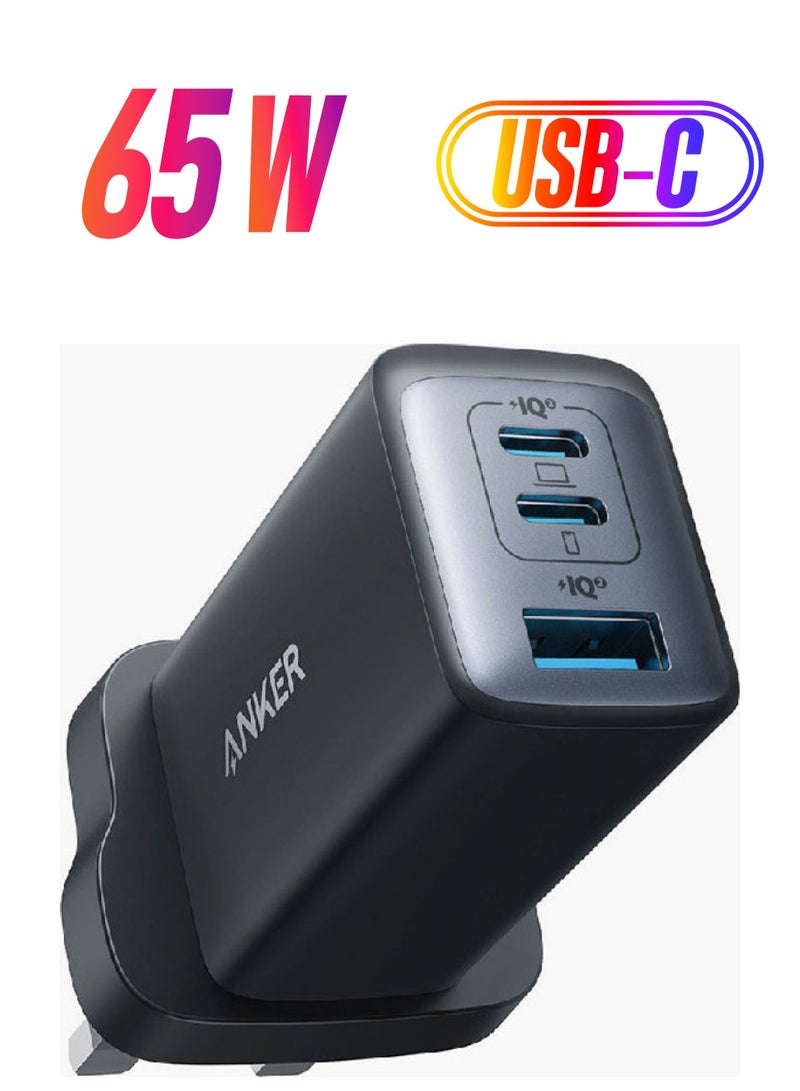 Anker PowerPort III 3-Port 65W Pod A2667K11 Black 