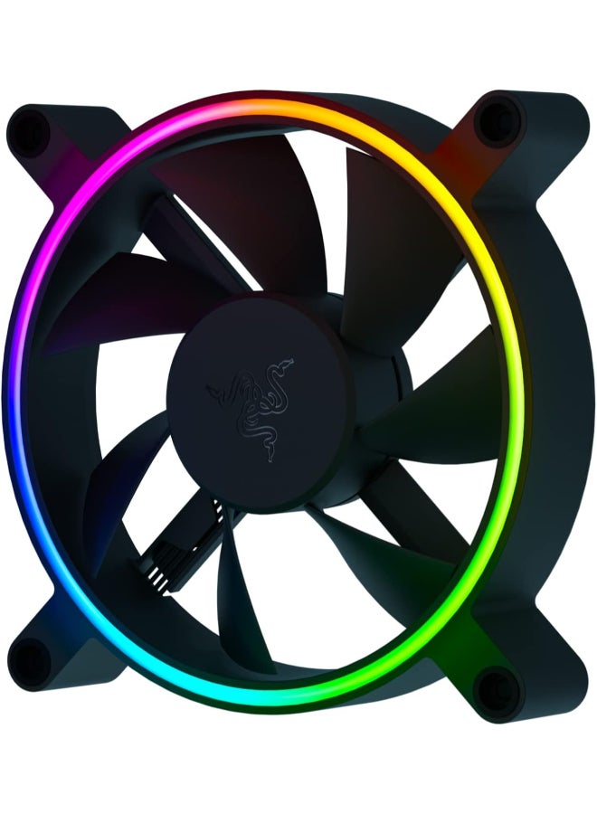 RAZER - Kunai Hydraulic 120MM aRGB PC Fan: Quiet, Powerful aRGB Fan - PWM Fan Controller Support - Powered by Razer Chroma RGB - 1 Fan - Image 1