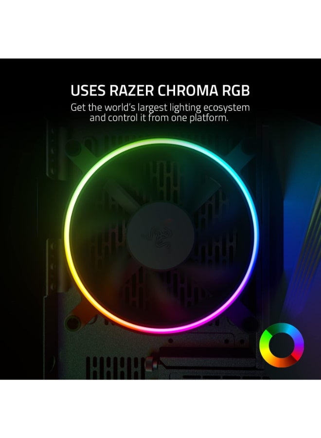 RAZER - Kunai Hydraulic 120MM aRGB PC Fan: Quiet, Powerful aRGB Fan - PWM Fan Controller Support - Powered by Razer Chroma RGB - 1 Fan - Image 1