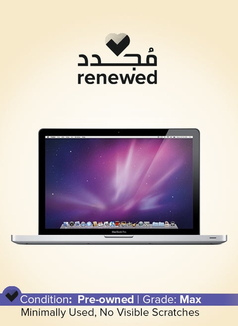 Renewed - MacBook Pro A1278 (2012) Laptop With 13-Inch Full HD Display, Core i5 Processor/Dual Core/4GB RAM/500GB SSD/macOS English Silver