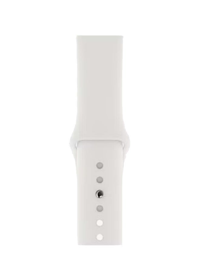 ابل  تم تجديده - ساعة من السلسلة 4 GPS+Cellular بهيكل من الألومنيوم الفضي مع حزام رياضي مقاس 44 مم - Image 3