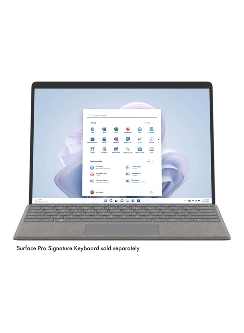 Microsoft - Surface Pro 9 Laptop With 13-Inch Display, Core i7-1255U Processor/16GB RAM/1TB SSD/Integrated Graphics/Windows 11 English Platinum - Image 1
