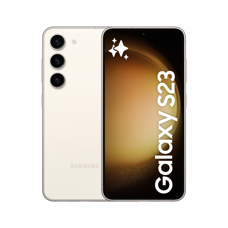 Samsung - Galaxy S23 5G Dual SIM Cream 8GB RAM 256GB - Middle East Version - Image 1