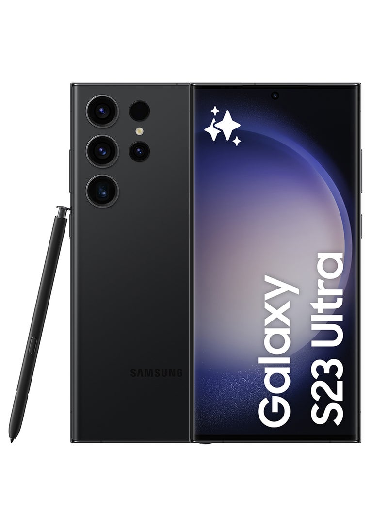 Samsung - Galaxy S23 Ultra 5G Dual SIM Phantom Black 12GB RAM 256GB  - Middle East Version - Image 1