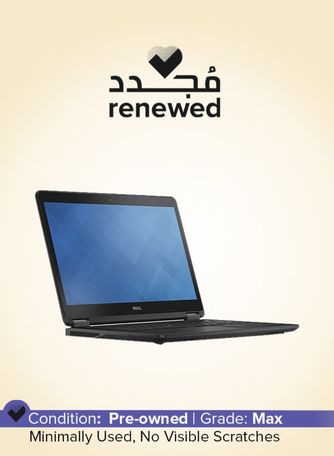 Renewed - Latitude E7450Laptop With 14 Inch Display,Intel Core i7 Processor/5Th Gen/8GB RAM/256 GB SSD/Intel HD Graphics 5500 English Black