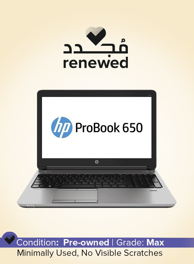 Renewed - ProBook 650 G1 With 14-Inch HD Display,Core i5 4210M Processor/8GB RAM/128GB SSD/Intel HD Graphics English Black - pnsku/N53375436A/45/_/1723612870/b8068fdc-fcc7-49b7-83f4-e9cb82aa4293