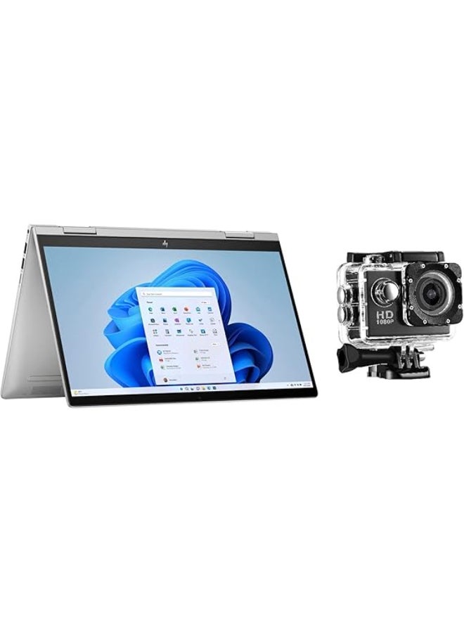 HP - Envy x360 13-BF0013DX Touchscreen (Upgraded Version) Laptop With 13.3-Inch Display, Core i7-1250U Processor/8GB RAM/512GB SSD/Intel Iris Xe Graphics/Windows 11 Home English Silver - Image 1