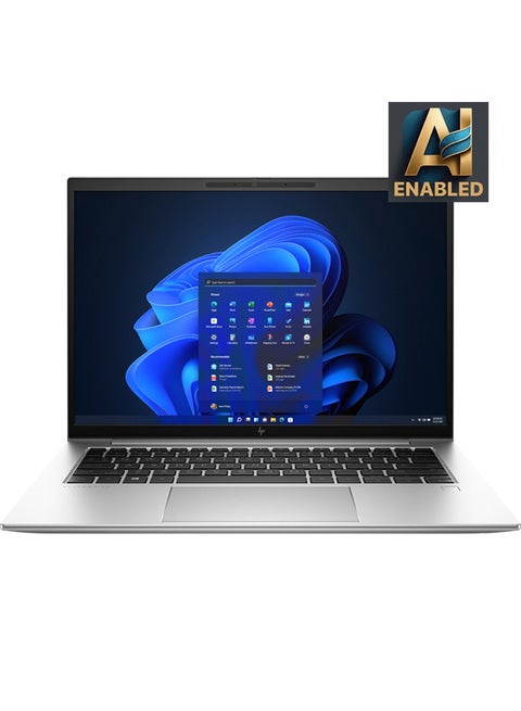 EliteBook 840 G9 (Upgraded Version) Laptop With 14-Inch FHD Display, Core i7-1255U Processor/16GB RAM/512GB SSD/Intel Iris Xe Graphics/Windows 11 Pro English/Arabic Silver