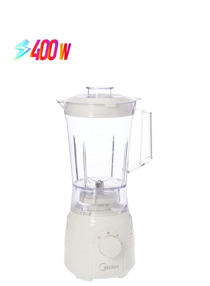 Midea - Blender Power 2 Speeds Plus Pulse With Miller 1 Year Warranty 1.5 kg 400 W BL2516AG White - Image 1