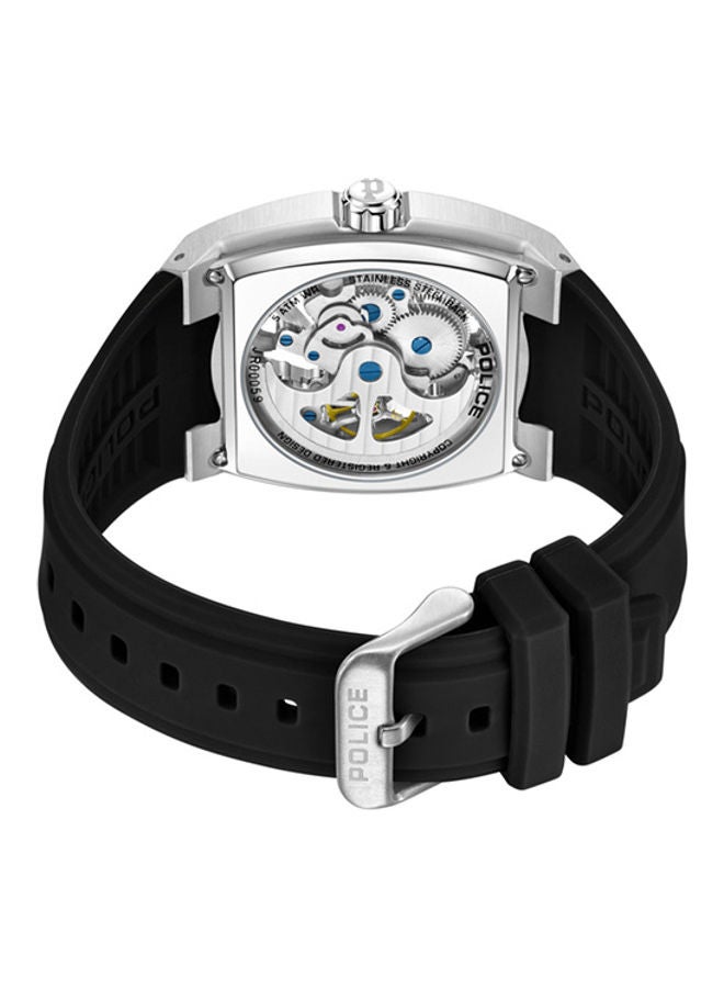 POLICE Men's Analog Square Shape Silicone Wrist Watch PEWJR0005902 - 42 Mm - Image 4