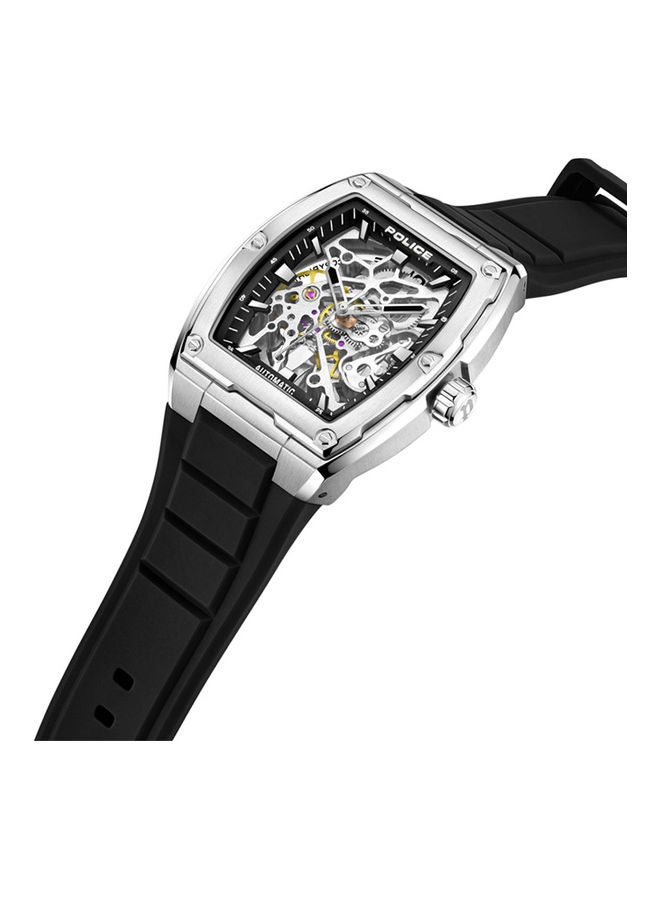 POLICE Men's Analog Square Shape Silicone Wrist Watch PEWJR0005902 - 42 Mm - Image 2