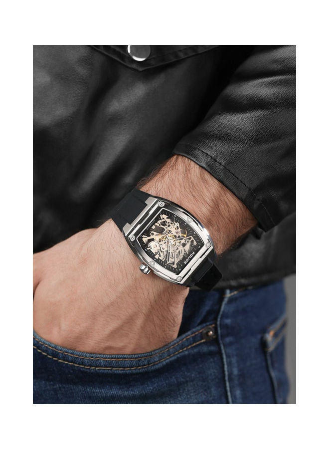 POLICE Men's Analog Square Shape Silicone Wrist Watch PEWJR0005902 - 42 Mm - Image 5