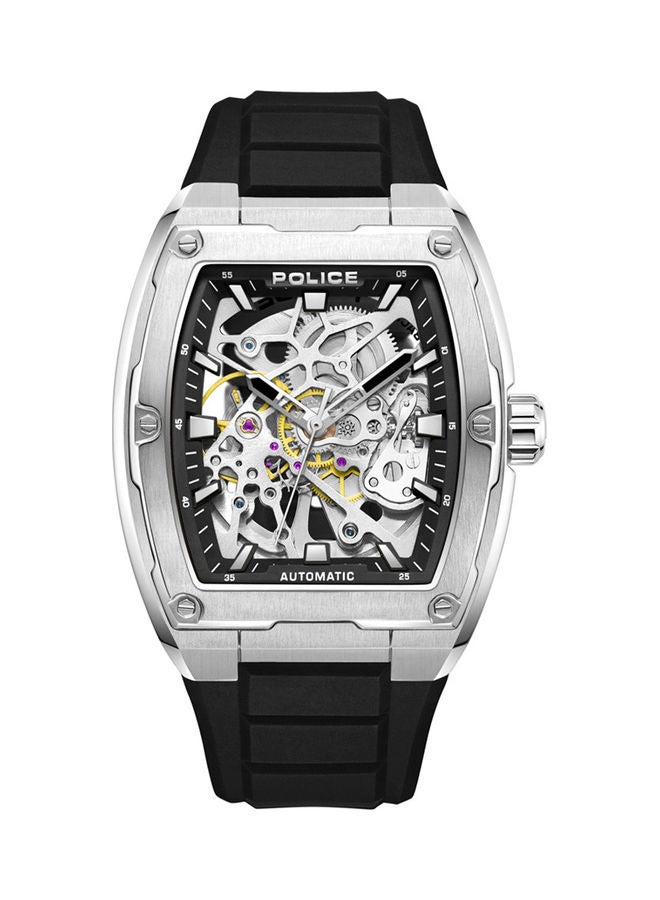 POLICE Men's Analog Square Shape Silicone Wrist Watch PEWJR0005902 - 42 Mm - Image 1