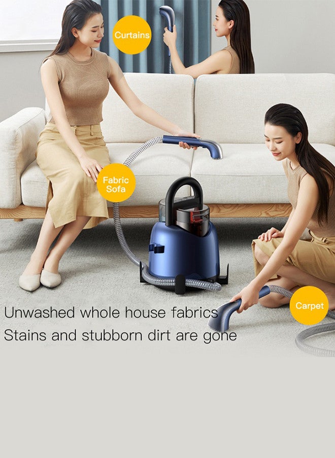 Deerma - Professional Expert Deep Spot Cleaner Ultimate 1.6L Carpet & Upholstery Cleaning Solution with 850W Power, Advanced Stain Removal Technology, Powerful Suction, Large Removable Water Tanks, Versatile Anywhere Cleaning & Hot Rinsing Spray 1.6 L 850 W BY200 Blue - Image 1