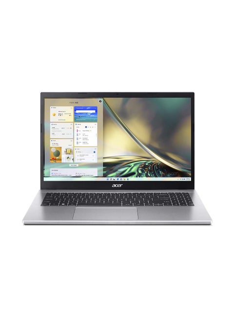 Aspire 3 A315 Notebook With 15.6-Inch Display, 12th Gen Intel Core i5-1235U 10 Cores Upto 4.40GHz/8GB DDR4 RAM/512GB SSD Storage/Intel Iris XE Graphics/Windows 11 Home English/Arabic Pure Silver