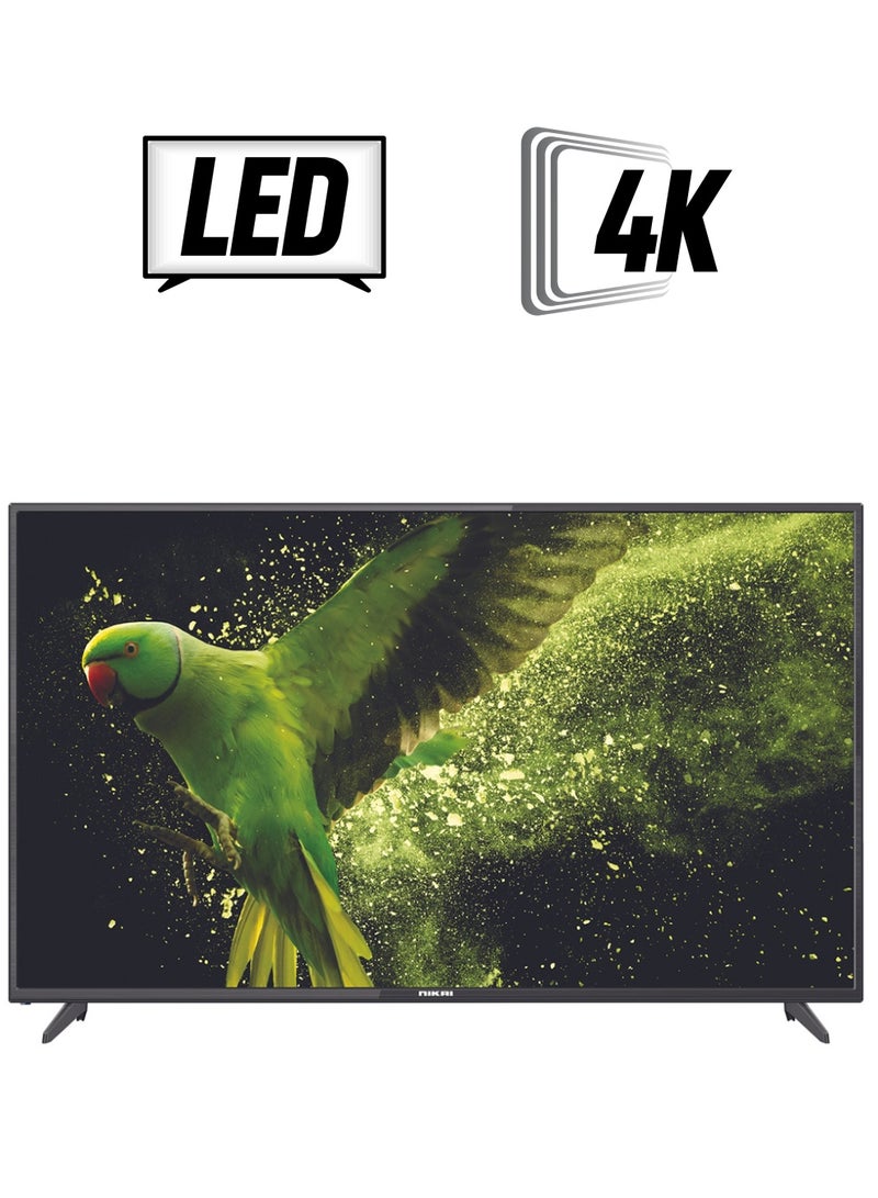 NIKAI 50 Inch Ultra HD Android Smart Frameless Led TV UHD50SLED-FL Black  - Image 1