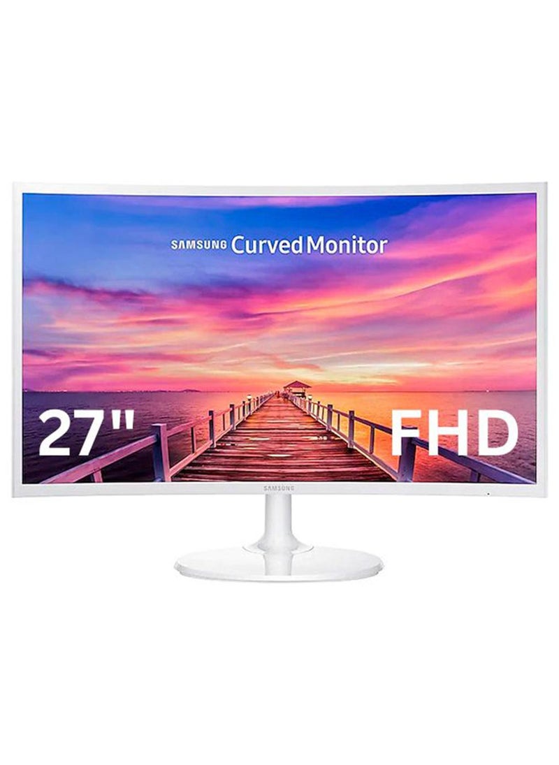 سامسونج شاشة منحنية 27 بوصة، FHD، 1920X1080، 4 مللي ثانية (GTG)، 3000:1، 1800R، 16:9، 250cd/m2، 60 هرتز، AMD FreeSync، وضع الألعاب، 1xHDMI، 1xD-Sub، 1x3.5 ملم - Image 1