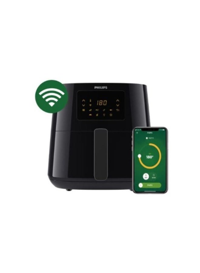 Philips - XL Capacity Digital Air fryer With Rapid Air Technology Wi Fi Connected Kitchen App Alexa Compatible 6.2 L 2000 W HD9280/91 Black - Image 1