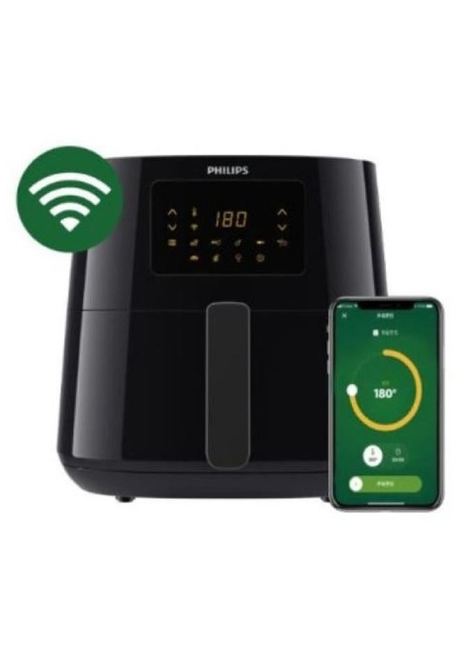 Philips XL Capacity Digital Air fryer With Rapid Air Technology Wi Fi Connected Kitchen App Alexa Compatible 6.2 L 2000 W HD9280/91 Black - Image 1