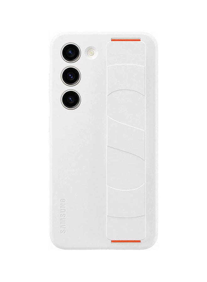 Samsung Galaxy S23 Silicone Grip Case White - Image 1