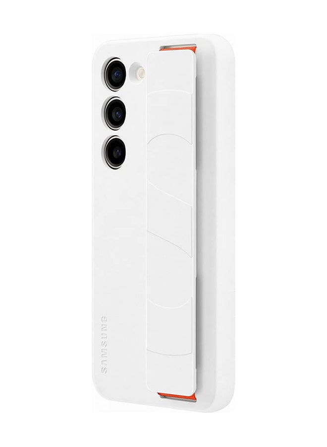 Samsung Galaxy S23 Silicone Grip Case White - Image 3