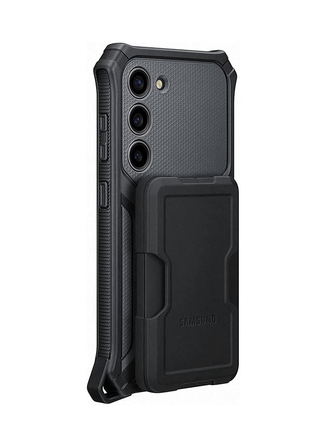 Samsung Galaxy S23 Rugged Gagdet Case Black - Image 3