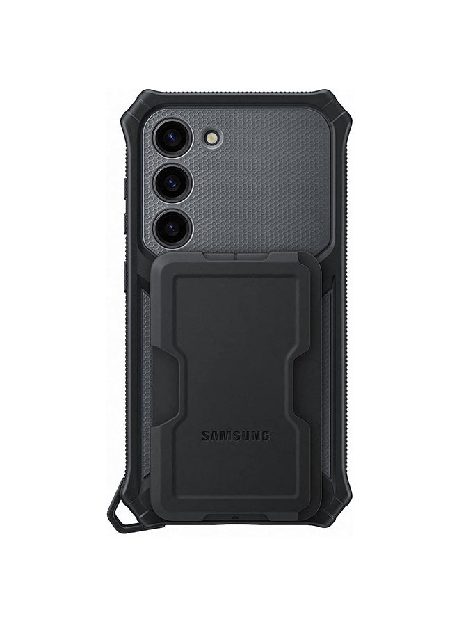 Samsung Galaxy S23 Rugged Gagdet Case Black - Image 1