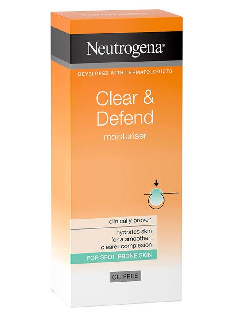 Neutrogena Clear and Defend Moisturiser 50ml - Image 1
