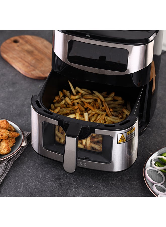 جيباس مقلاة هوائية رقمية برف مزودة بتقنية VORTEX للقلي الهوائي وطهي بدون زيت| شاشة LED مع شاشة تعمل باللمس، 9 أوضاع طهي محددة مسبقًا - Image 2