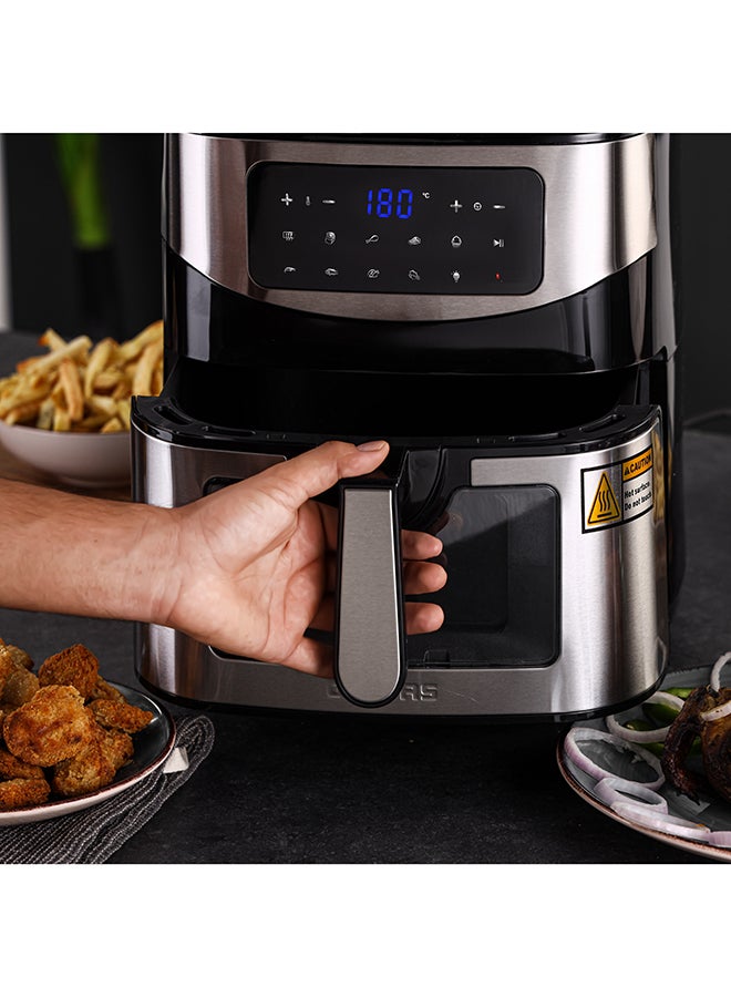 جيباس مقلاة هوائية رقمية برف مزودة بتقنية VORTEX للقلي الهوائي وطهي بدون زيت| شاشة LED مع شاشة تعمل باللمس، 9 أوضاع طهي محددة مسبقًا - Image 3