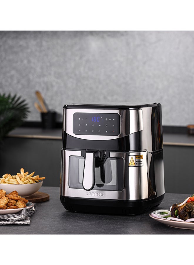 جيباس مقلاة هوائية رقمية برف مزودة بتقنية VORTEX للقلي الهوائي وطهي بدون زيت| شاشة LED مع شاشة تعمل باللمس، 9 أوضاع طهي محددة مسبقًا - Image 5