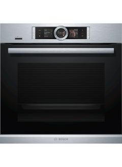 BOSCH Built-In Oven with Pyrolytic Self-Cleaning, 60 cm, with 4D HotAir for Even Cooking HBG6764S6M Stainless Steel  - Image 1
