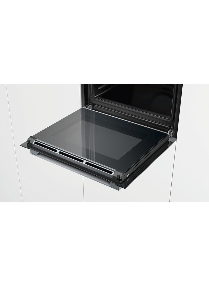 BOSCH - Built-In Oven with Pyrolytic Self-Cleaning, 60 cm, with 4D HotAir for Even Cooking HBG6764S6M Stainless Steel - Image 1