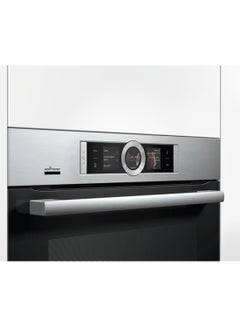BOSCH Built-In Oven with Pyrolytic Self-Cleaning, 60 cm, with 4D HotAir for Even Cooking HBG6764S6M Stainless Steel  - Image 2